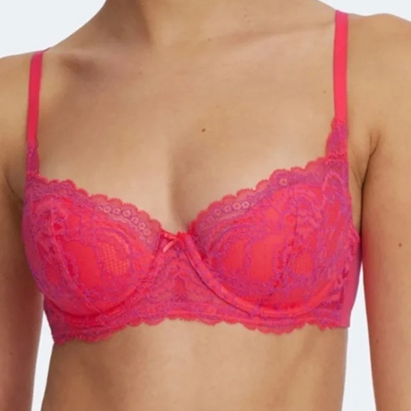 NWT Skarlett Blue Minx Balconette Padded Bra Passion Fruit / Rose Violet (36C) - Picture 1 of 4